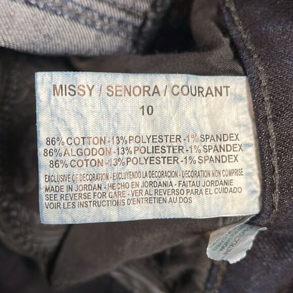 Gloria Vanderbilt Amanda Jeans Size 10 Indigo Blue Vintage 2012 Average Length - Picture 12 of 13